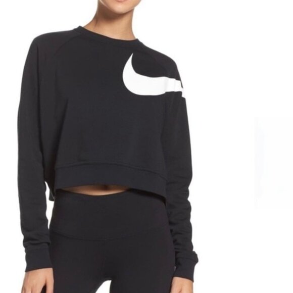 Nike Versa Cropped Sweatshirt, Black, XS - Picture 15 of 15